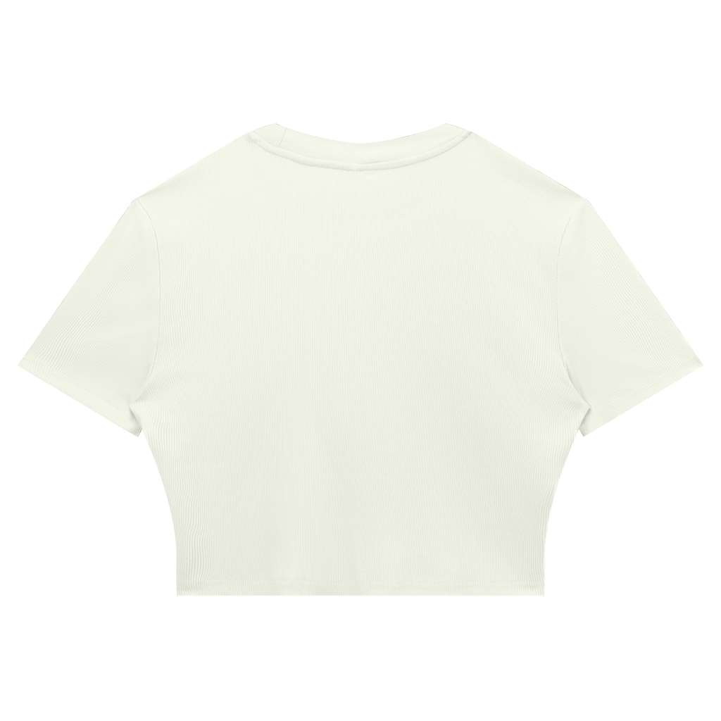 Crop Tee Côtelé Ajusté