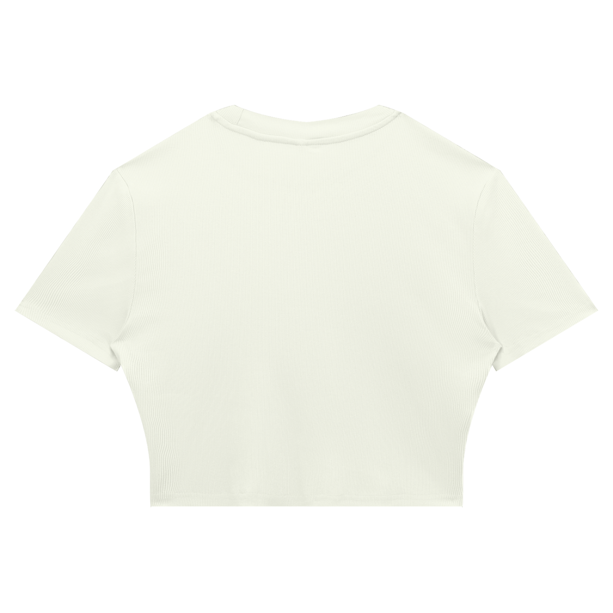 Crop Tee Côtelé Ajusté