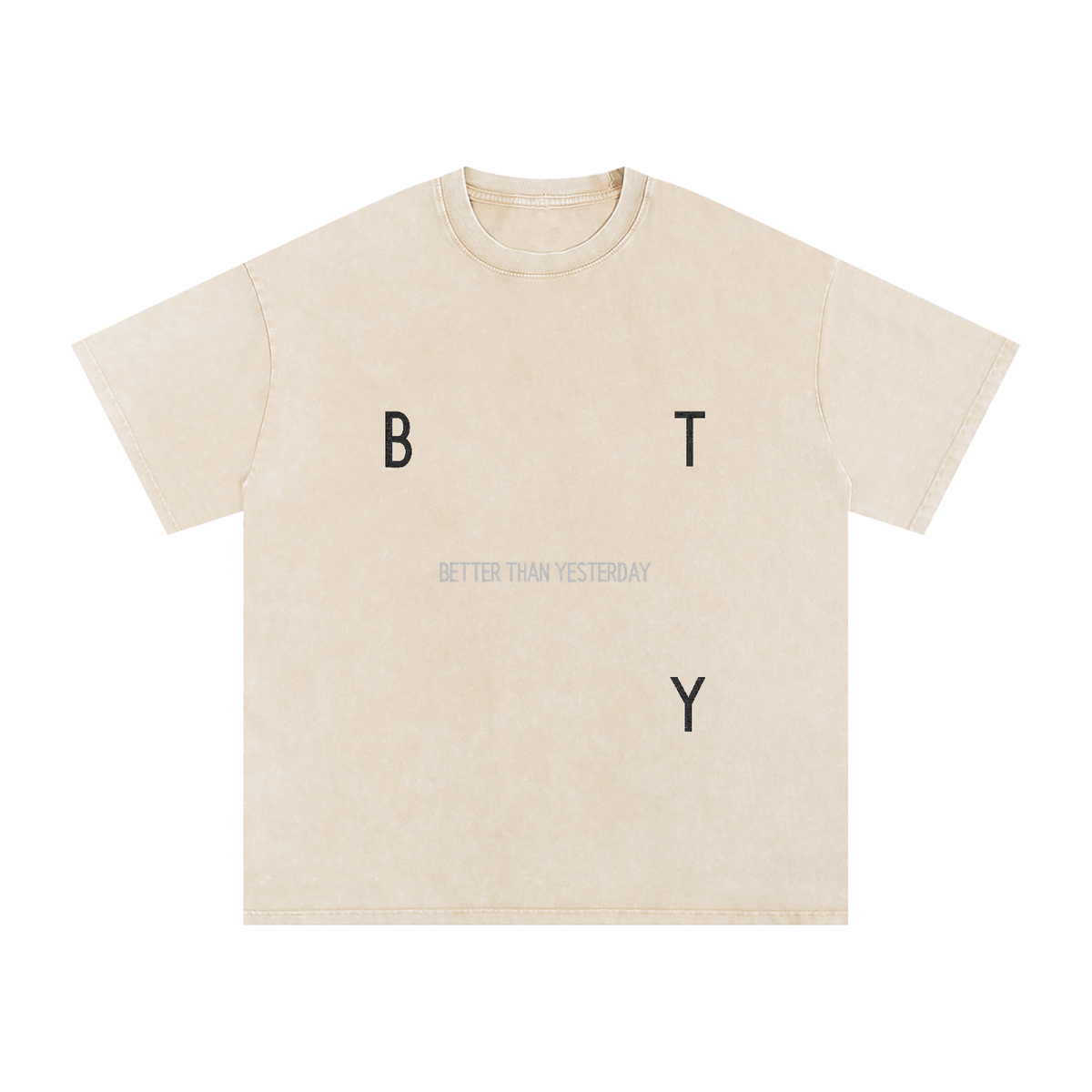 Tee Oversize Délavé Neige — Étendard