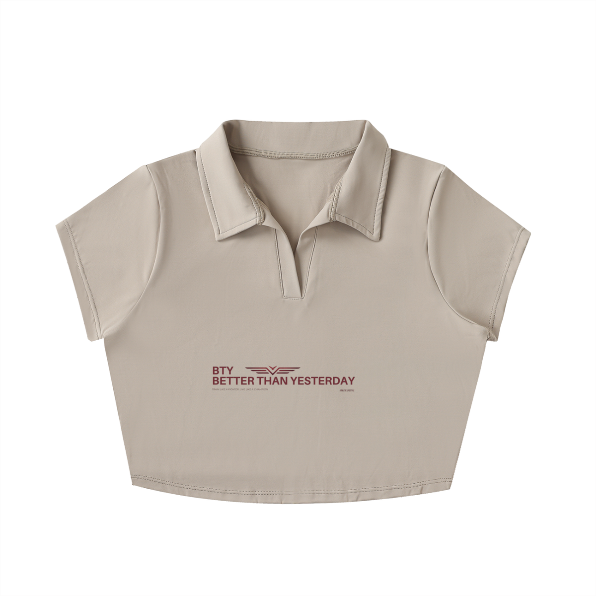 Crop Polo Col V — Manifeste