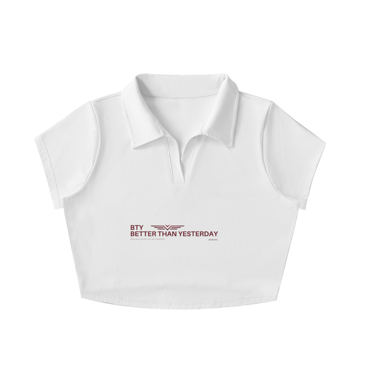 Crop Polo Col V — Manifeste