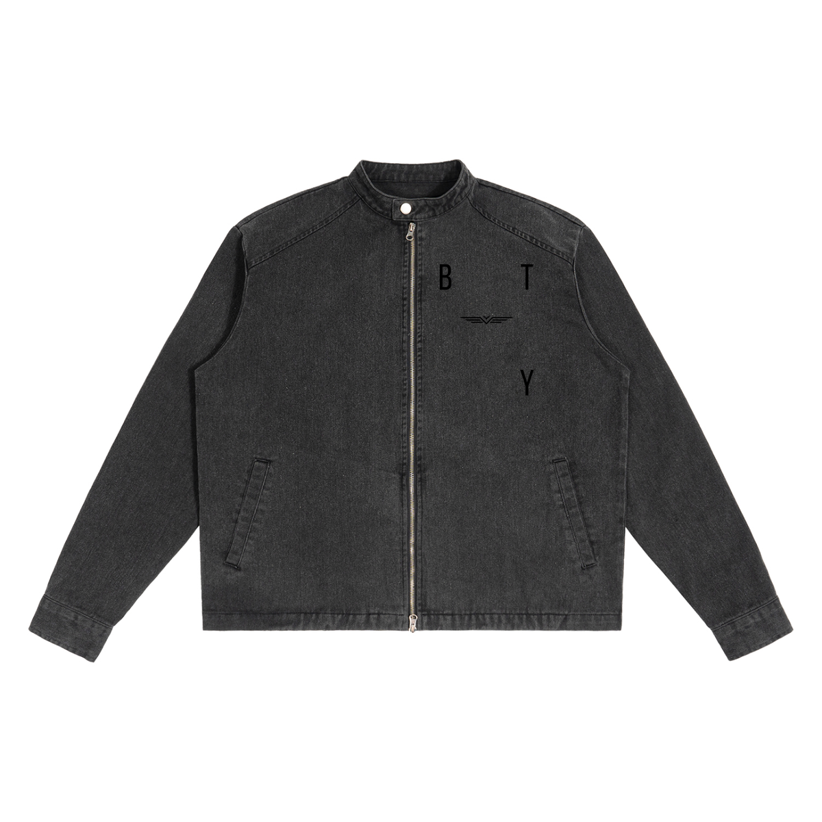 Veste en Jean Délavé Crop
