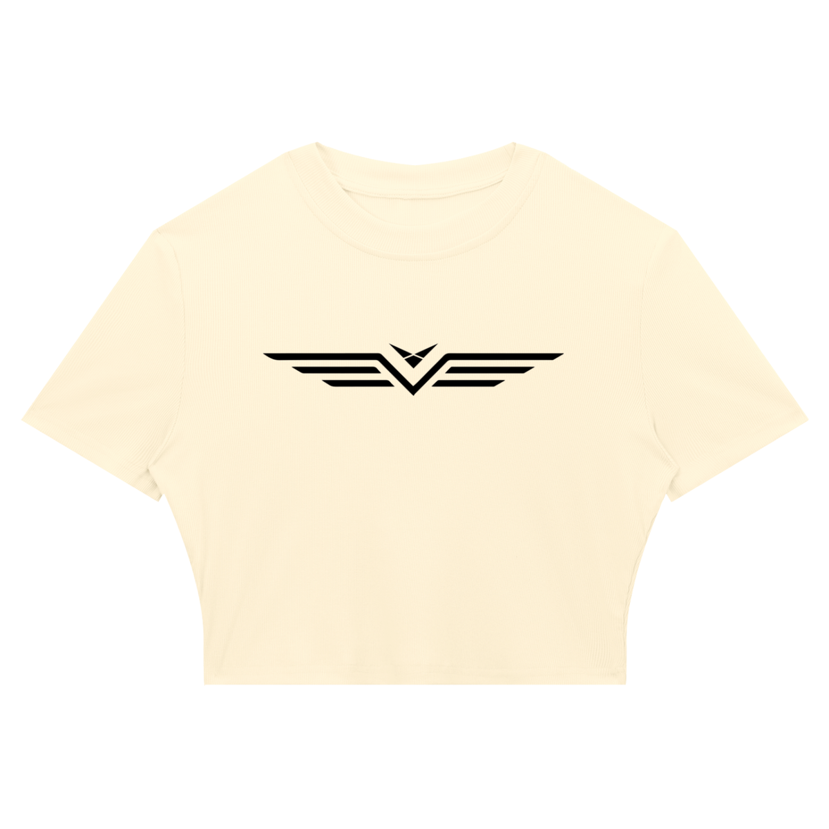 Crop Tee Côtelé Ajusté