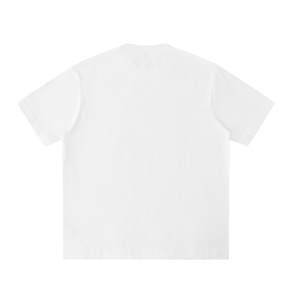 Tee Délavé Bords Francs