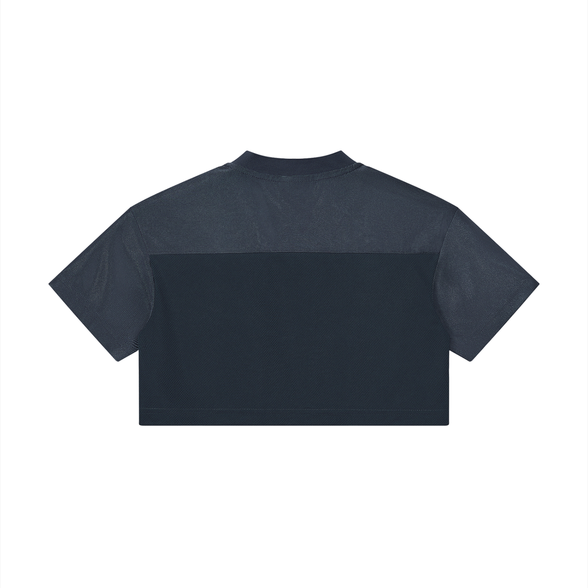 Crop Jersey Col V Ajouré