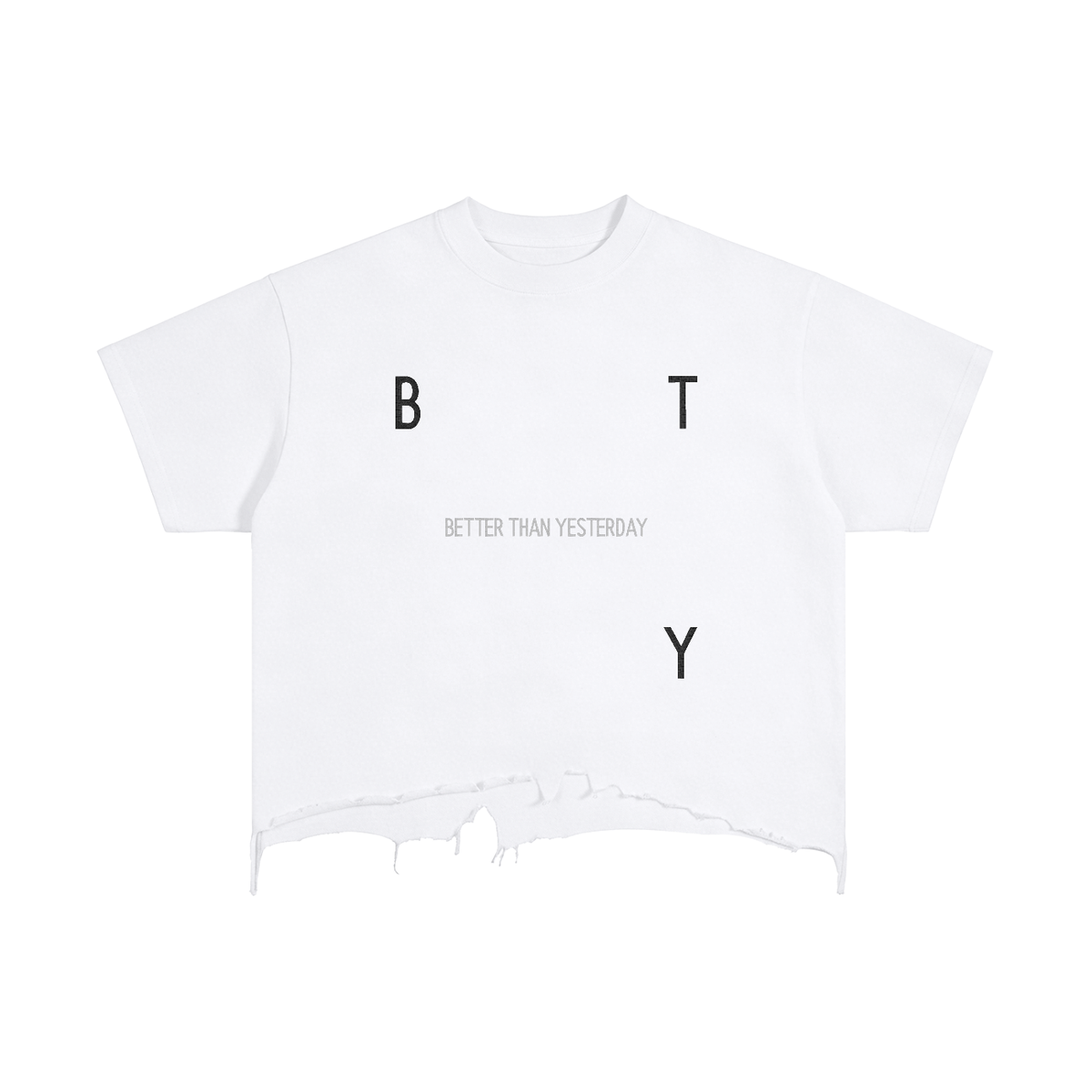 Tee Boxy Bords Déchirés — Manifeste