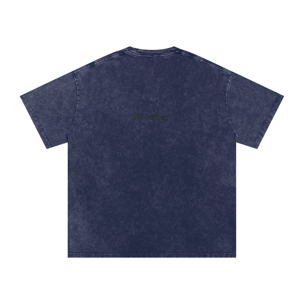 Tee Oversize Délavé Neige — Étendard