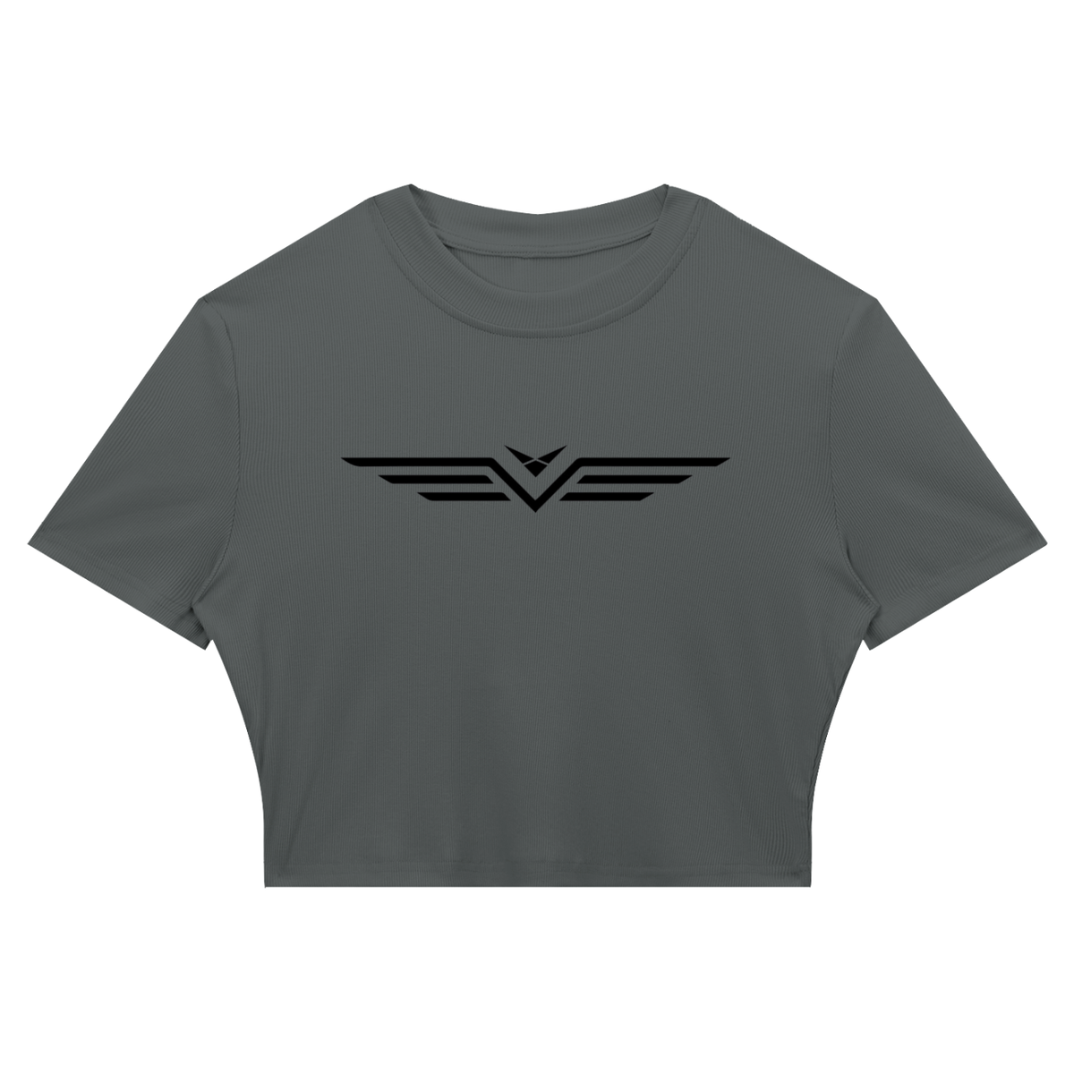 Crop Tee Côtelé Ajusté
