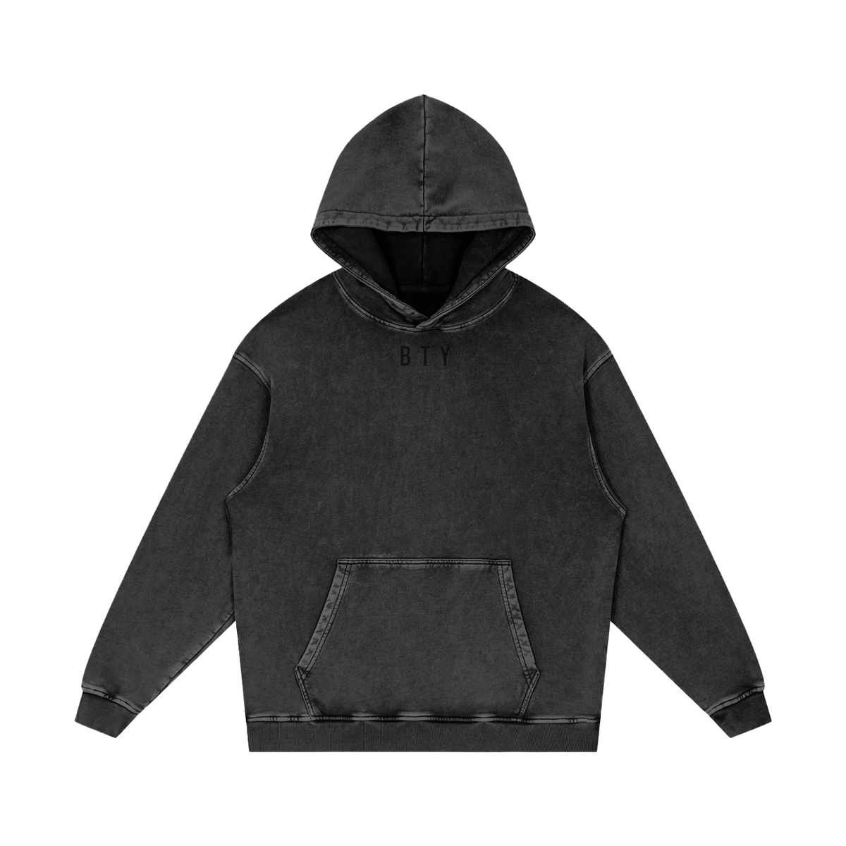 Hoodie Ample Délavé Neige — Manifeste