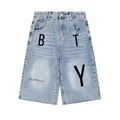 Short en Jean Wide Leg Délavé — Étendard