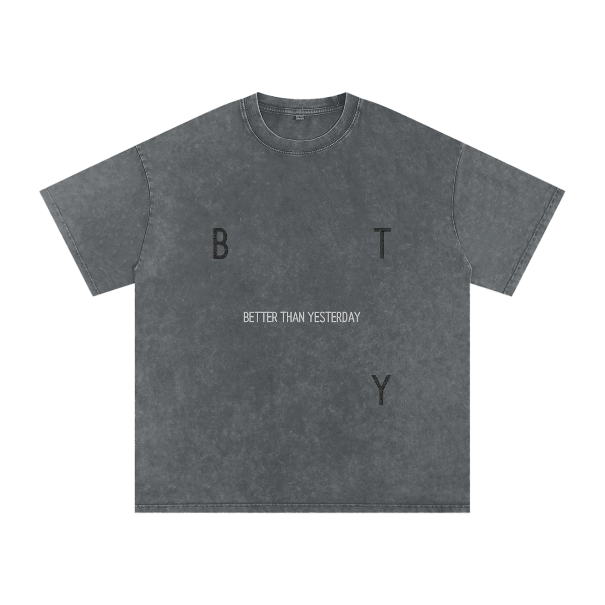 Tee Oversize Délavé Neige — Étendard