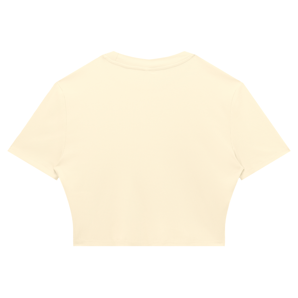 Crop Tee Côtelé Ajusté