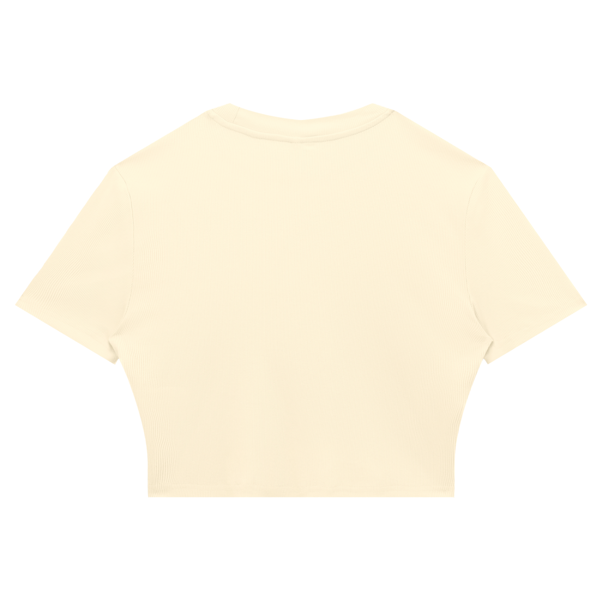 Crop Tee Côtelé Ajusté