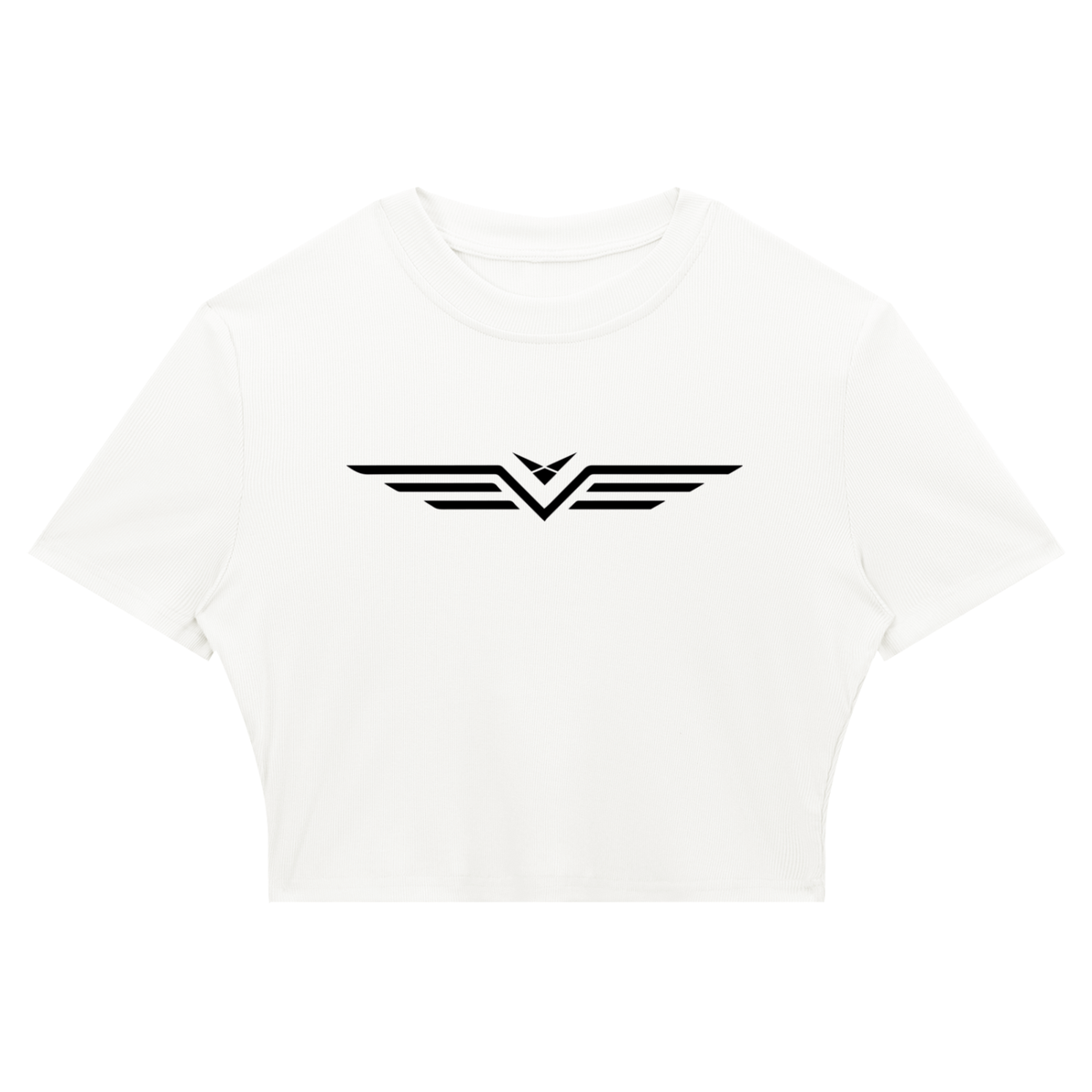 Crop Tee Côtelé Ajusté