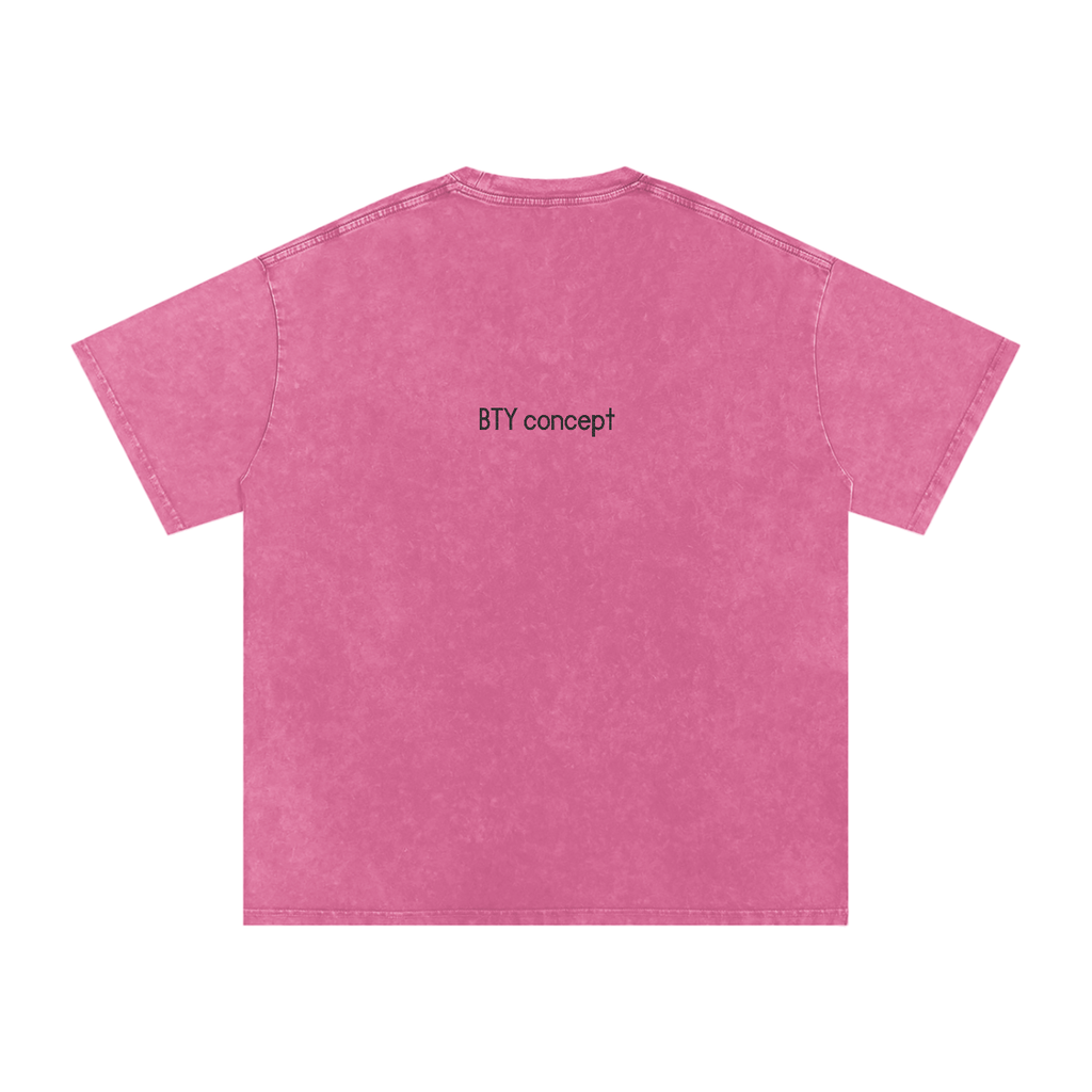 Tee Oversize Délavé Neige — Étendard