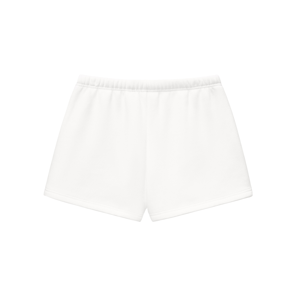 Short Molleton à Cordon — Glyphe Blanc