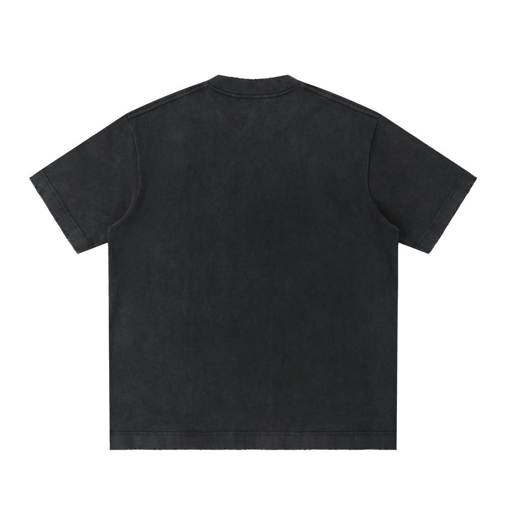 Tee Délavé Bords Francs