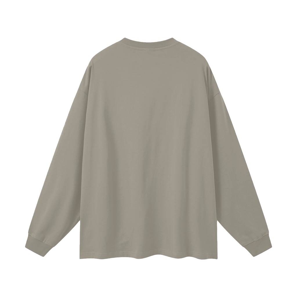 Tee Manches Longues Oversize — Signature Rouge