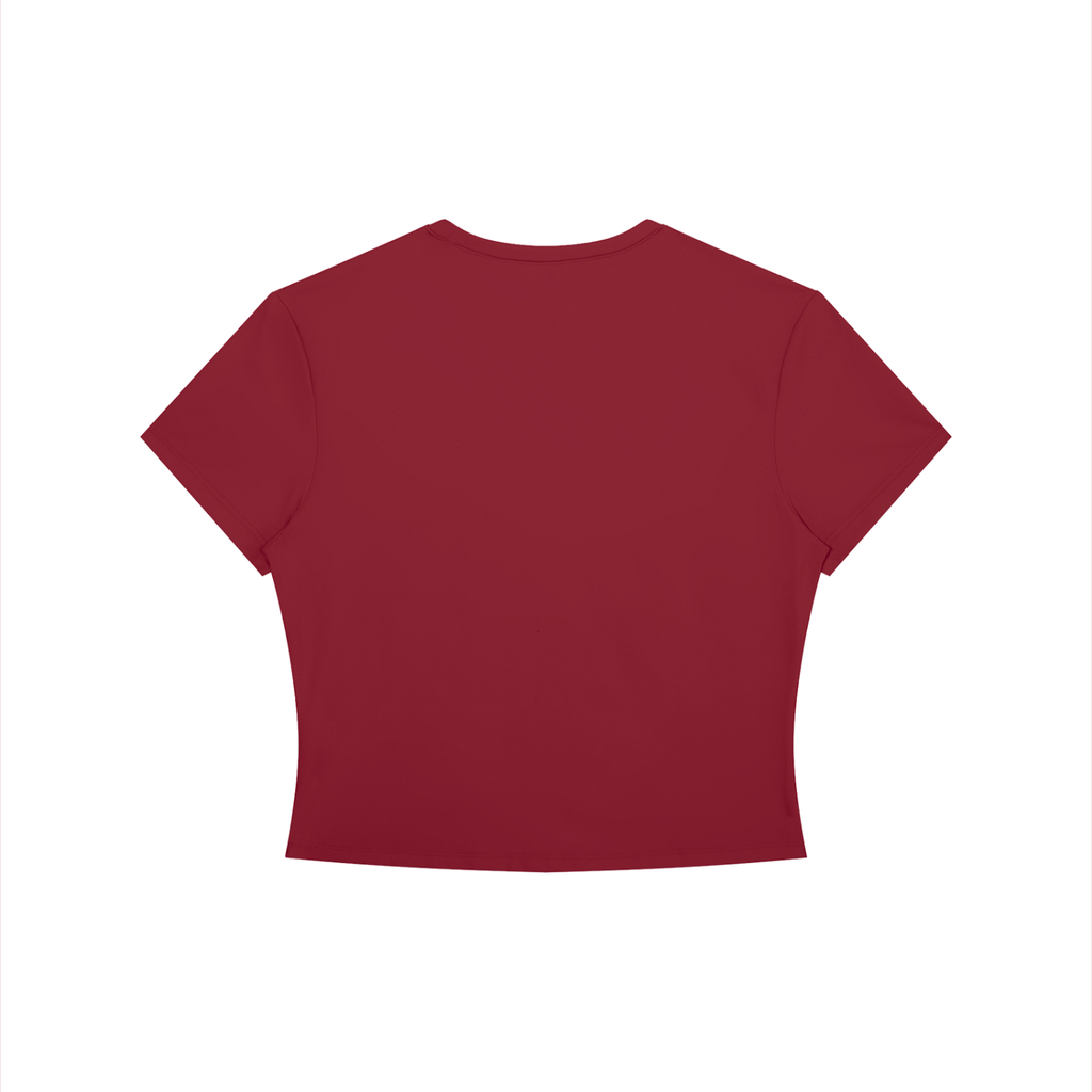 Crop Tee Sport Col Rond