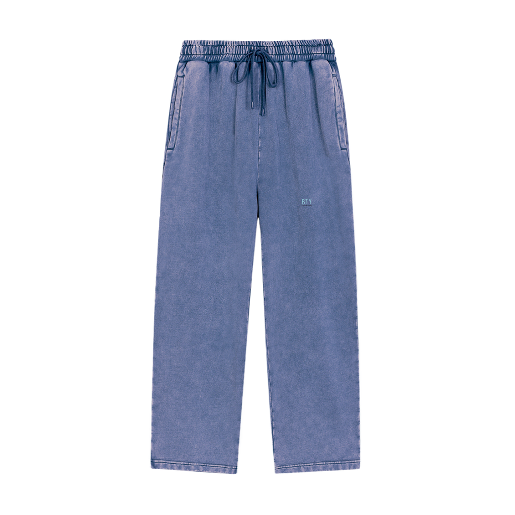 Pantalon Molleton Délavé Neige — Signature