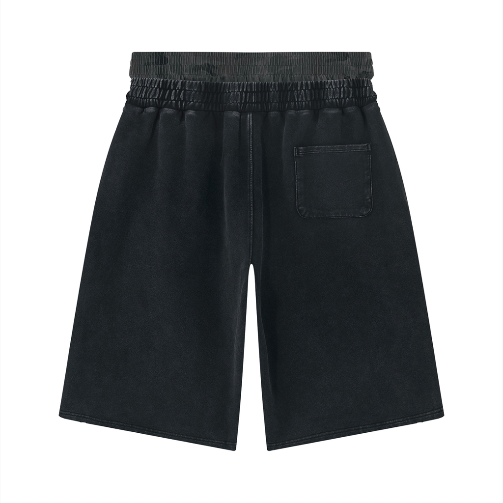 Short Large Délavé Déchiré