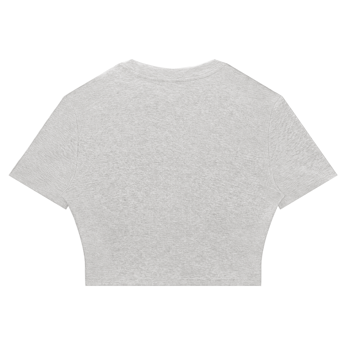 Crop Tee Côtelé Ajusté