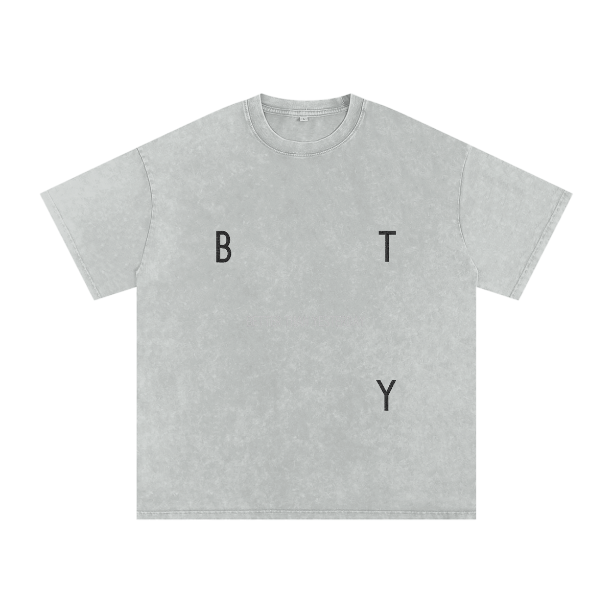 Tee Oversize Délavé Neige — Étendard
