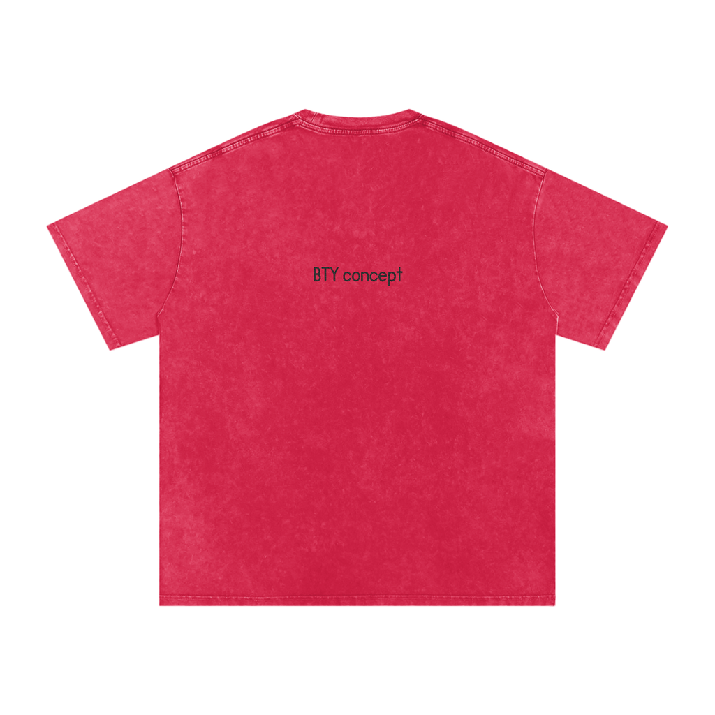 Tee Oversize Délavé Neige — Étendard