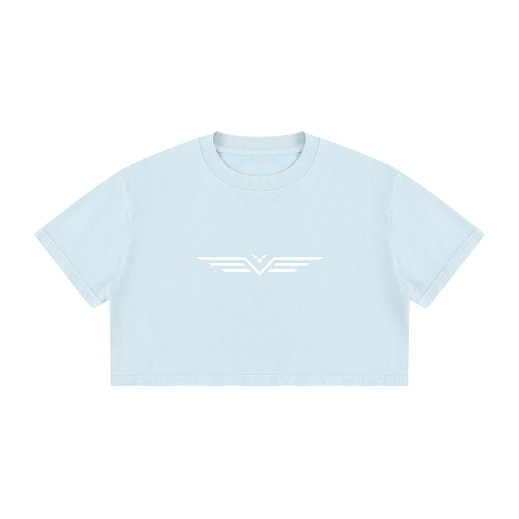 Crop Tee Délavé Minéral