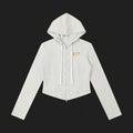 CADENCE — Hoodie zip crop BTY, vue de face