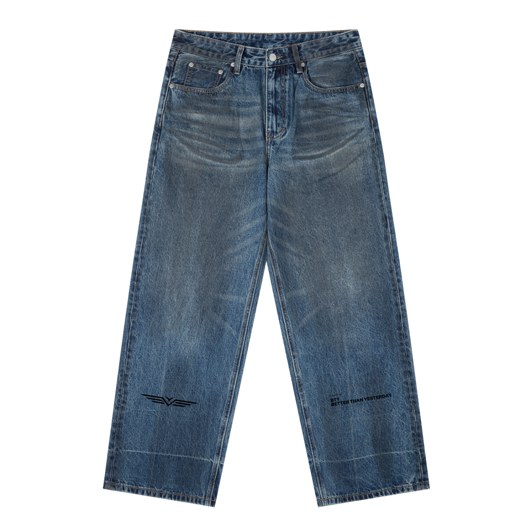 Jean Baggy Délavé Vintage