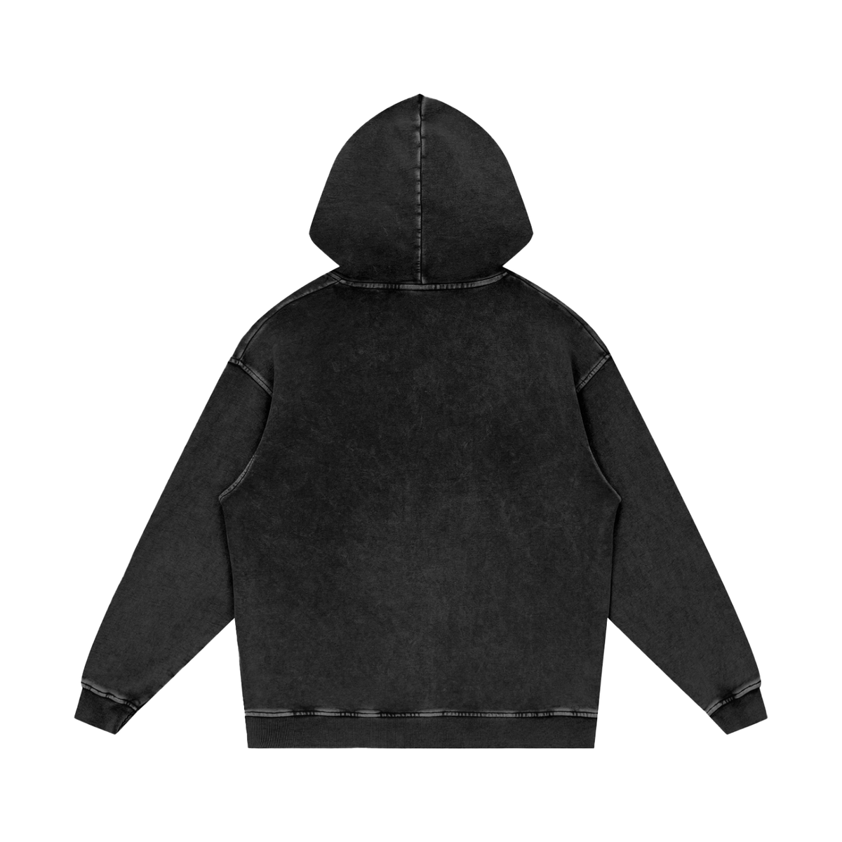 Hoodie Ample Délavé Neige — Bloc
