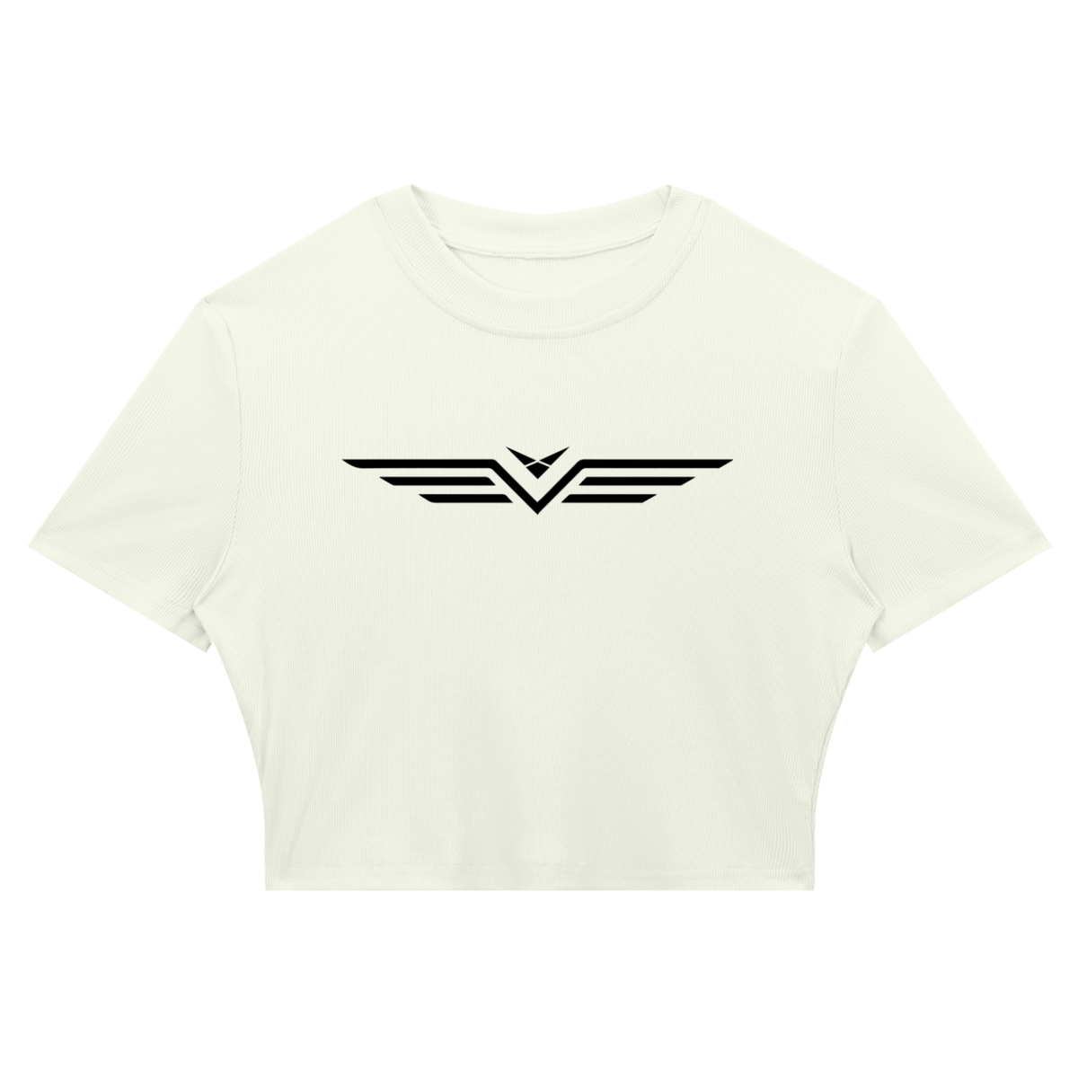 Crop Tee Côtelé Ajusté