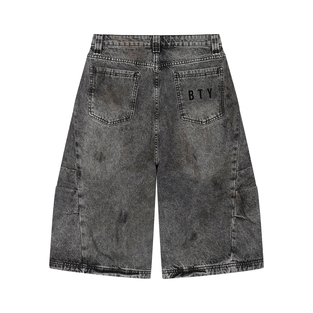 Short en Jean Délavé