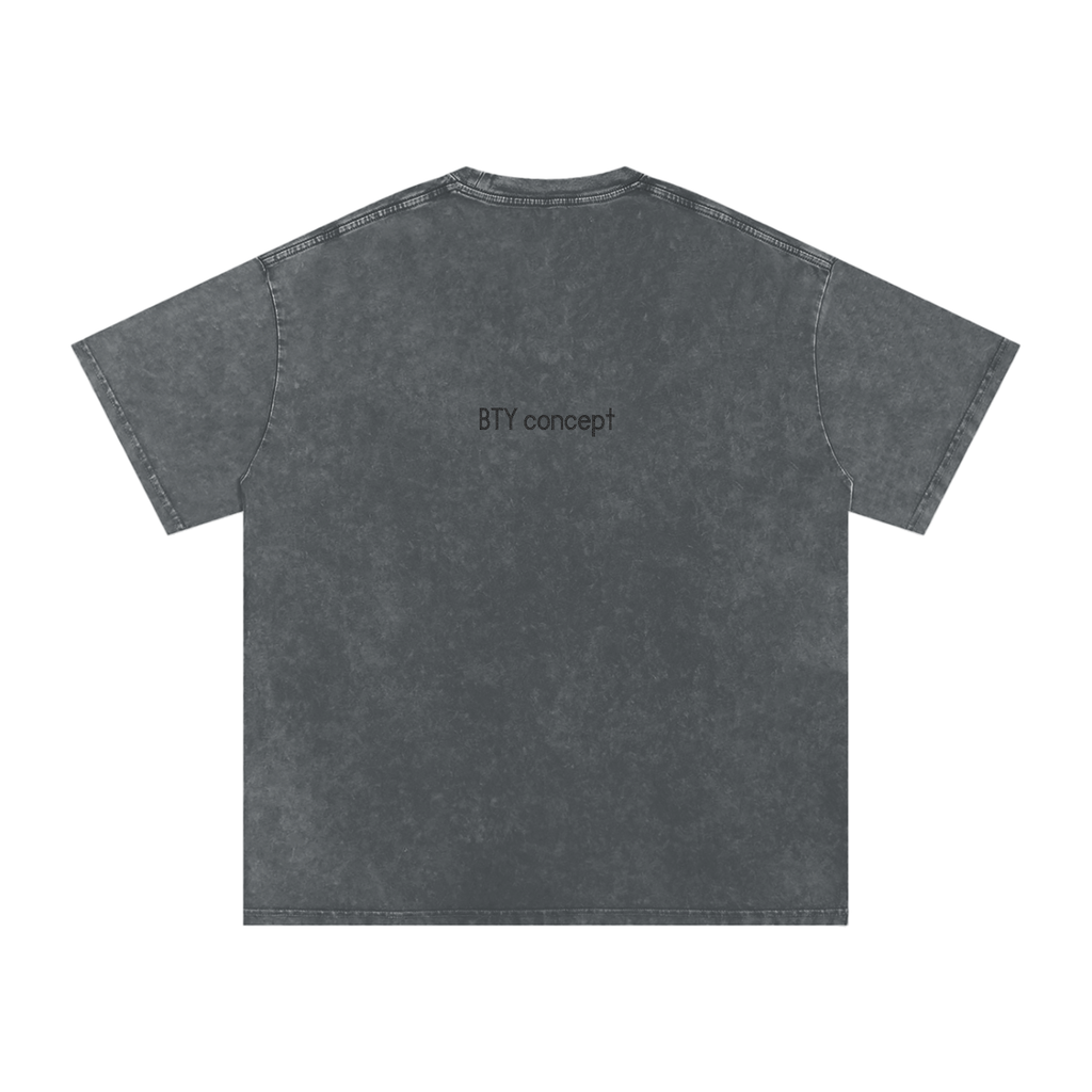 Tee Oversize Délavé Neige — Étendard