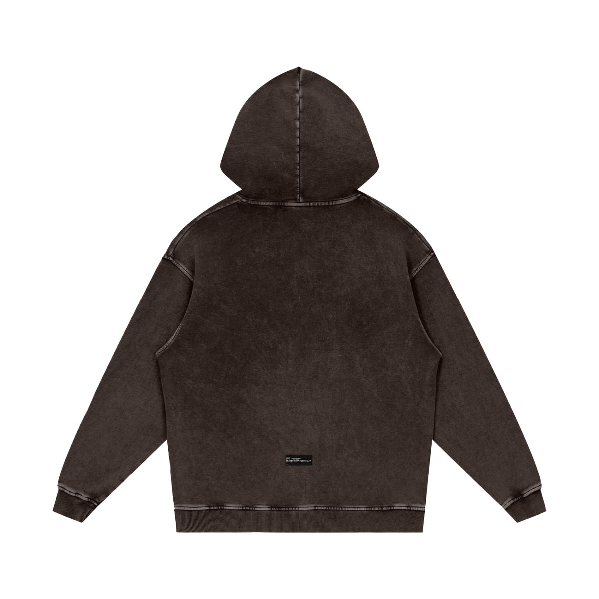 Hoodie Ample Délavé Neige — Manifeste