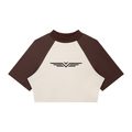 Crop Tee Raglan Bicolore
