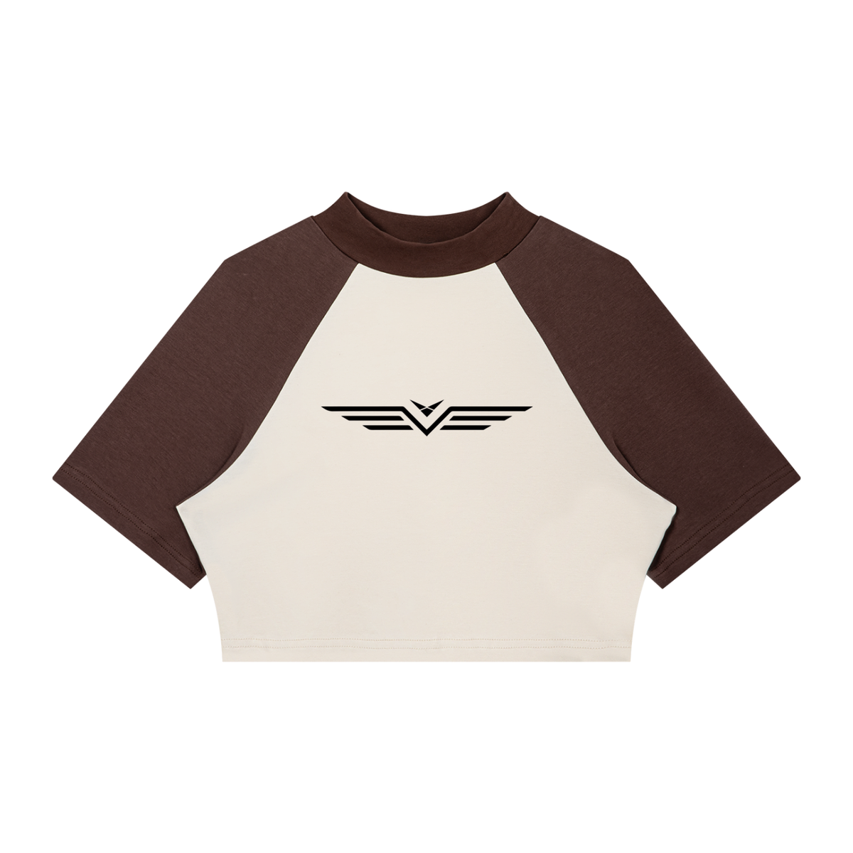 Crop Tee Raglan Bicolore
