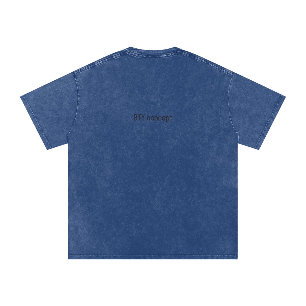 Tee Oversize Délavé Neige — Étendard