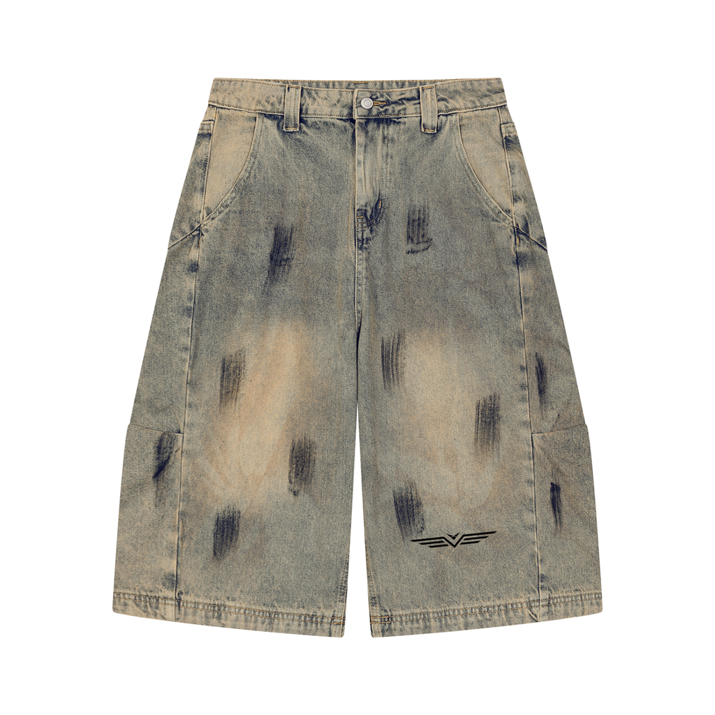 Short en Jean Délavé