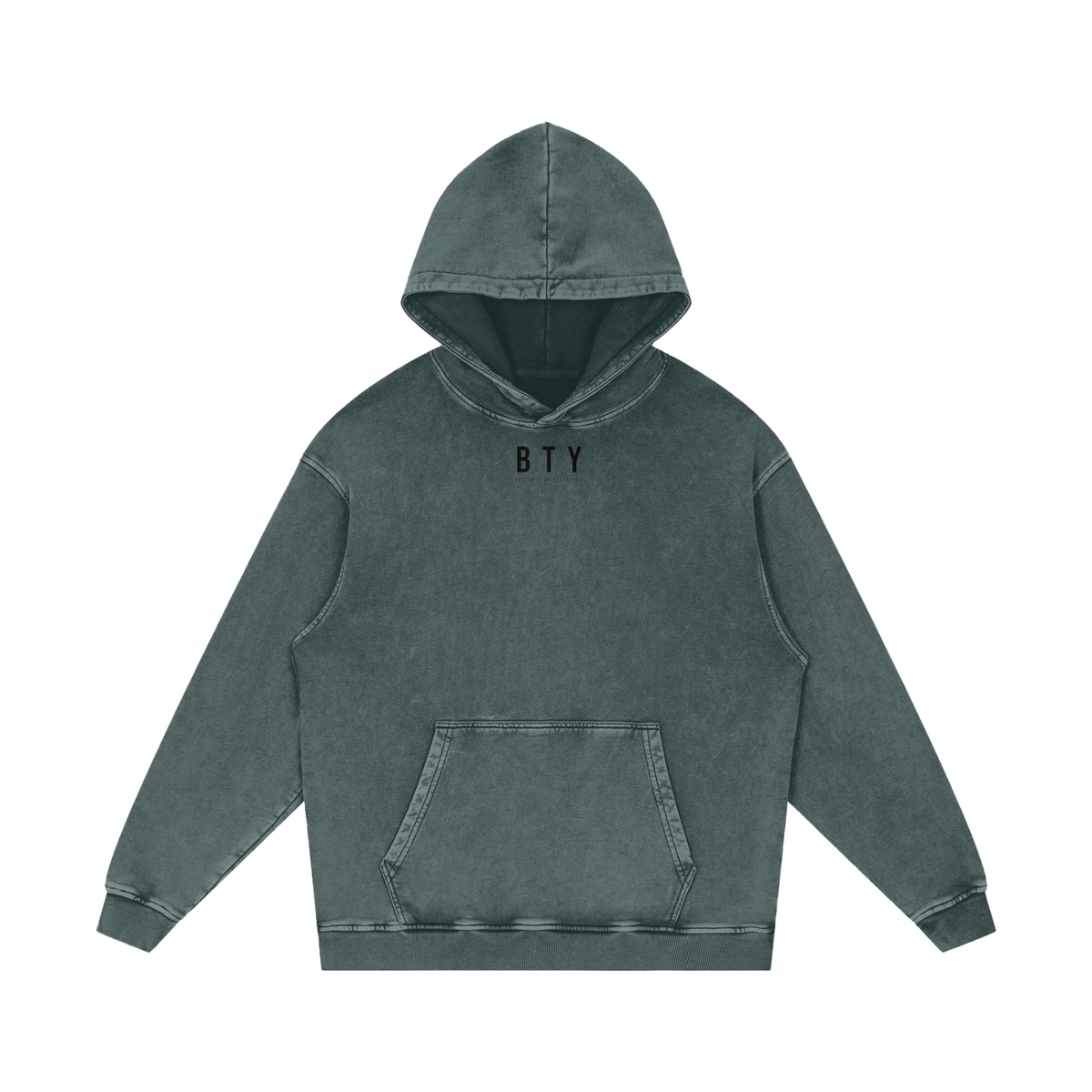 Hoodie Ample Délavé Neige — Manifeste