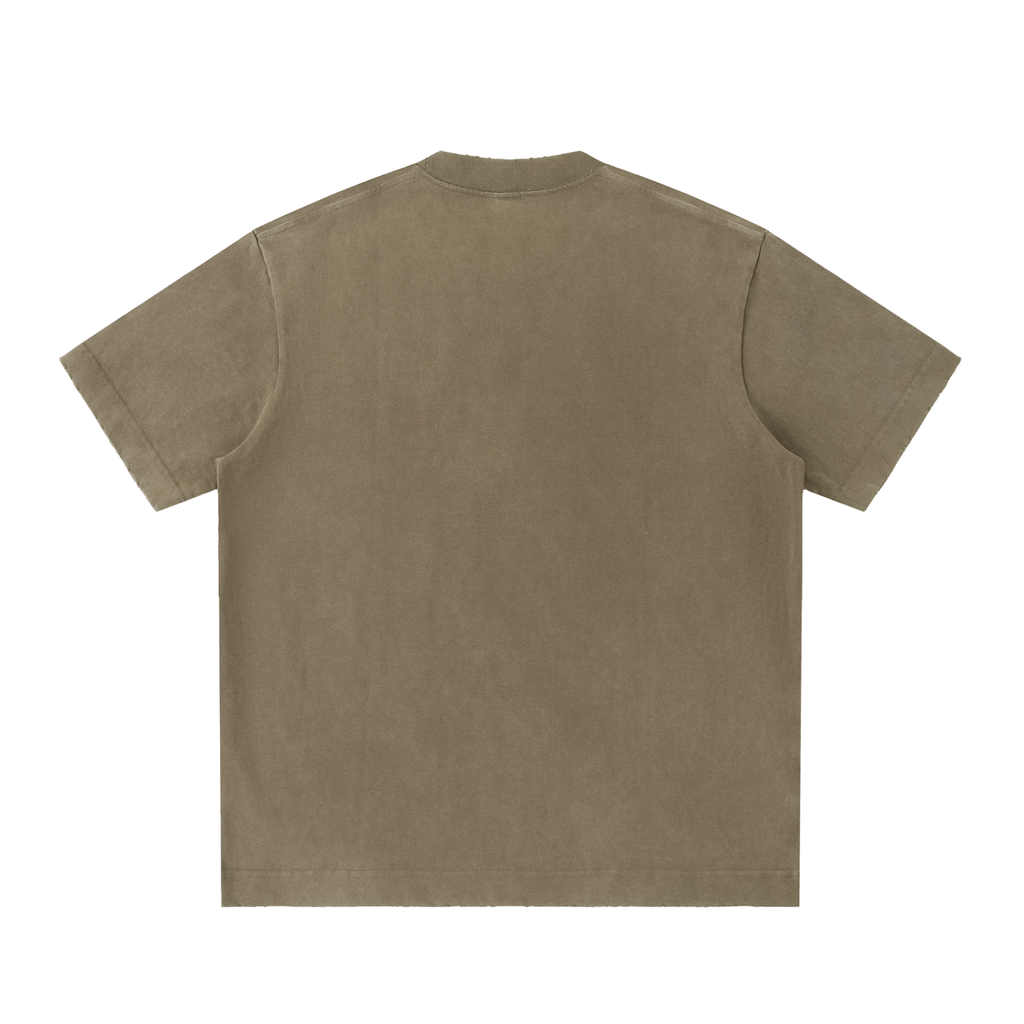 Tee Délavé Bords Francs