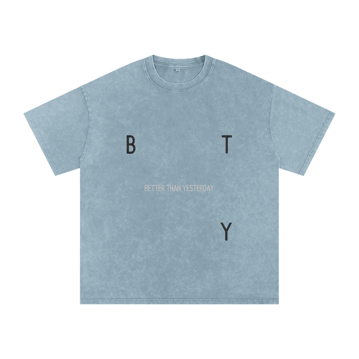 Tee Oversize Délavé Neige — Étendard