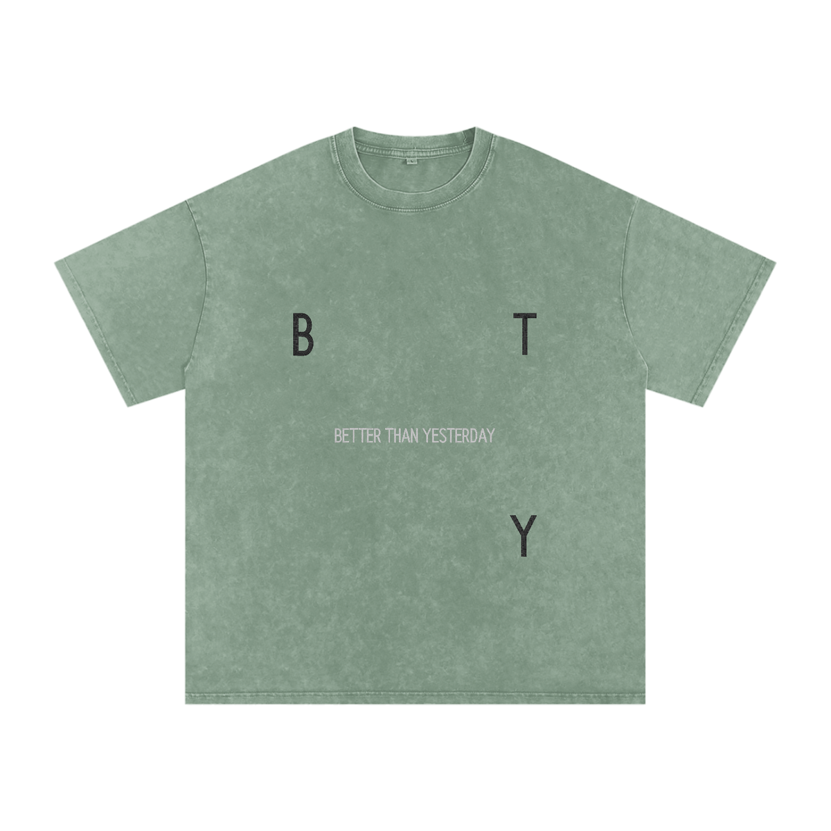 Tee Oversize Délavé Neige — Étendard