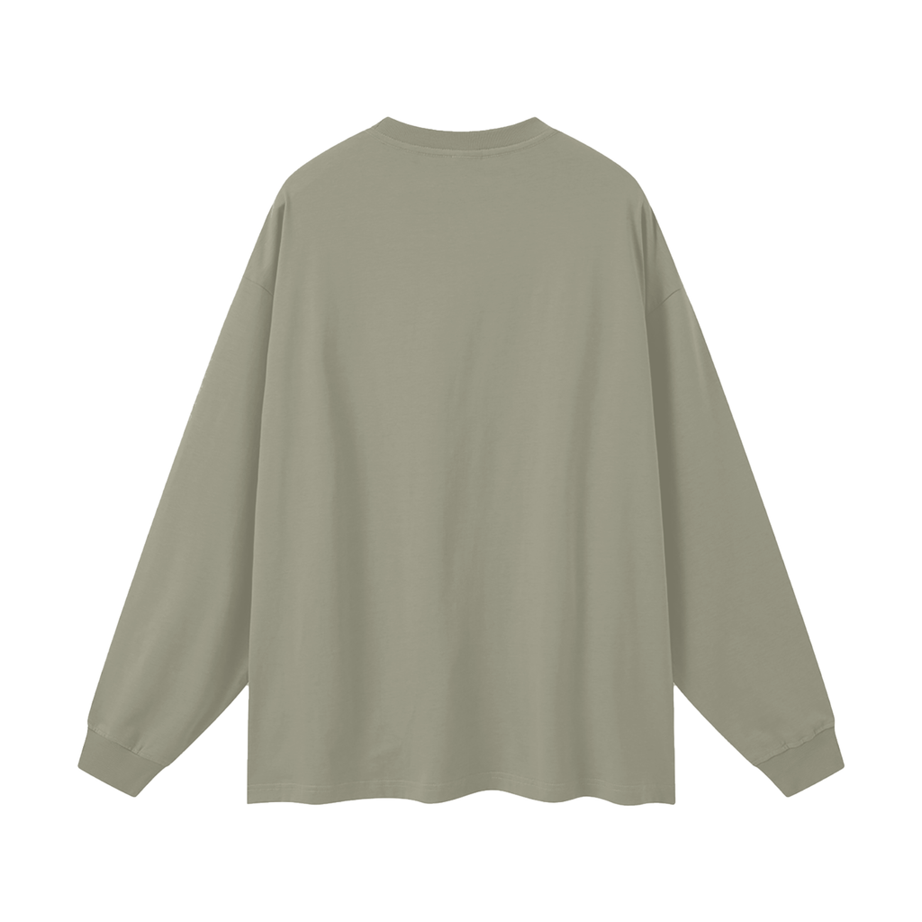 Tee Manches Longues Oversize — Signature Rouge
