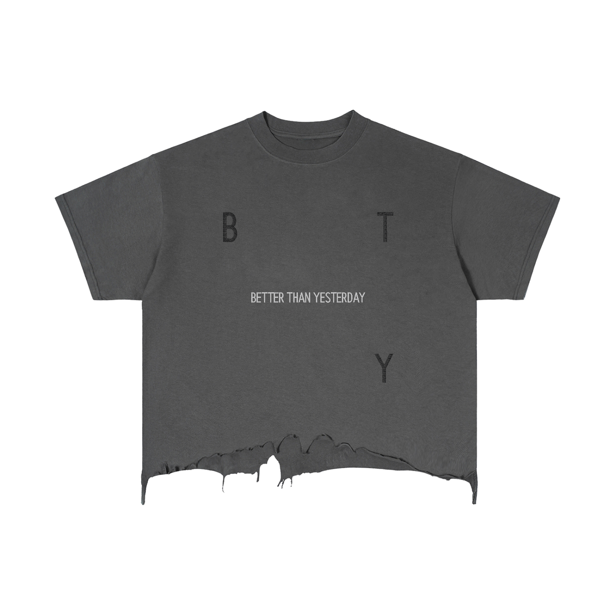 Tee Boxy Bords Déchirés — Manifeste