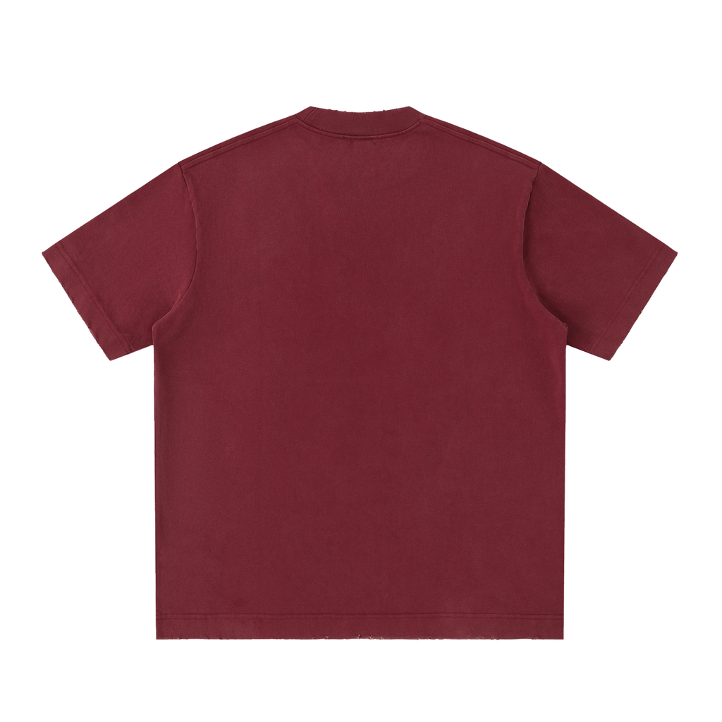 Tee Délavé Bords Francs