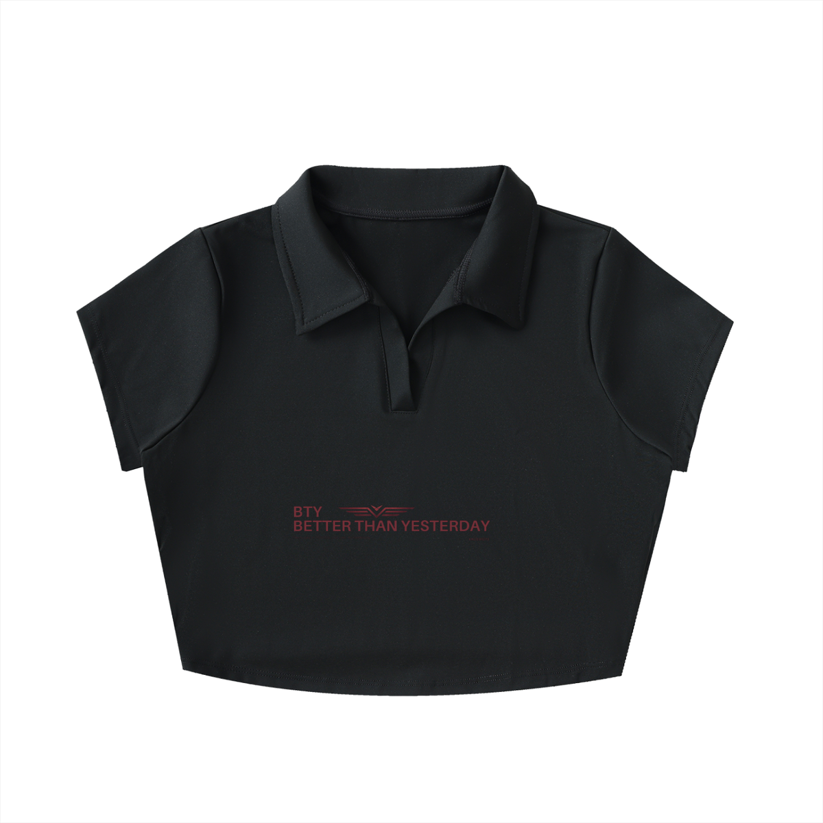 Crop Polo Col V — Manifeste