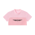 Crop Jersey Col V Ajouré
