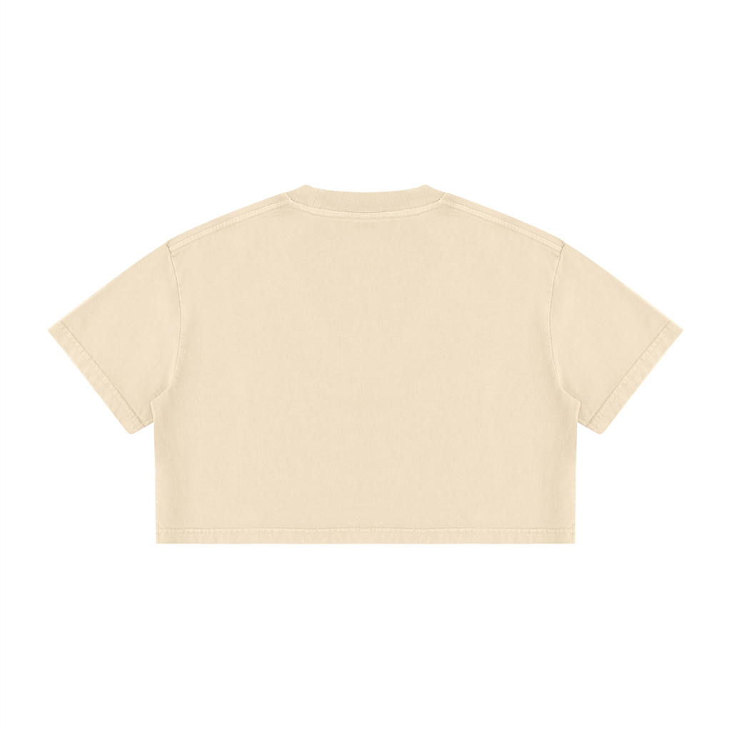 Crop Tee Délavé Minéral